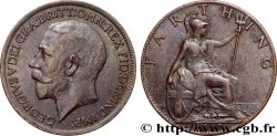 ROYAUME-UNI 1 Farthing Georges V 1917