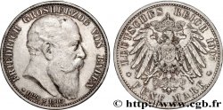 GERMANY - GRAND DUCHY OF BADEN - FREDERICK I 5 Mark 1907 Karlsruhe
