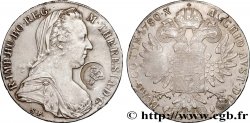 AUSTRIA 1 Thaler Marie-Thérèse (refrappe) contremarqué 1780 Vienne