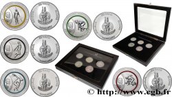 VANUATU Coffret 5 x 50 Vatu Pierre de Coubertin Jeux Olympiques 2013