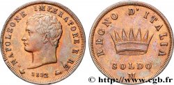 ITALIA - REINO DE ITALIA - NAPOLEóNE I 1 Soldo 1812 Milan