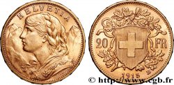 GOLD, PALLADIUM & PLATINUM INVESTMENT 20 Francs Vreneli 1915 Berne
