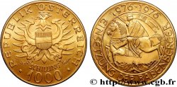 GOLD, PALLADIUM & PLATINUM INVESTMENT 1000 Schilling or, millénaire de la Maison de Babenberg 1976 Vienne