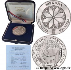 KROATIEN 200 Kuna Proof 600e anniversaire Université de Zadar 1996