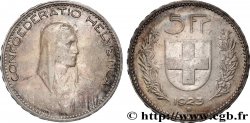 SUISSE 5 Francs Berger 1923 Berne