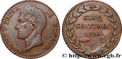 MONACO - HONORÉ V 5 Centimes en cuivre rouge 1838 Monaco