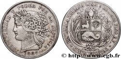 PÉROU 5 Pesetas 1880 Lima