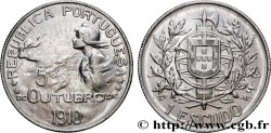 PORTUGAL 1 Escudo naissance de la République (frappée en 1914, commémore le 5 octobre 1910) 1910