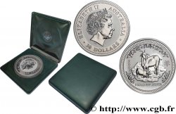 AUSTRALIEN 30 Dollars BE (Proof) année de la chèvre : Elisabeth II / chèvre et chevreau 2003 Perth