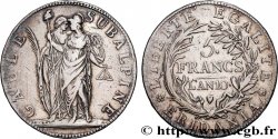 ITALIE - GAULE SUBALPINE 5 Francs an 10 1802 Turin