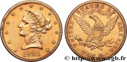 OR, PALLADIUM ET PLATINE INVESTISSEMENT 10 Dollars Liberty 1901 Philadelphie