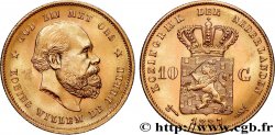OR, PALLADIUM ET PLATINE INVESTISSEMENT 10 Gulden Guillaume III, 2e type 1887 Utrecht