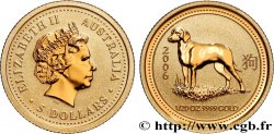 GOLD, PALLADIUM & PLATINUM INVESTMENT 1/20 Oz - 5 Dollars Proof Année du Chien 2006 Perth