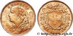 OR, PALLADIUM ET PLATINE INVESTISSEMENT 20 Francs Vreneli 1935 Berne
