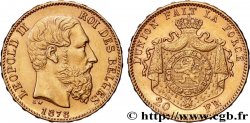 GOLD-, PALLADIUM- UND PLATIN-INVESTITIONEN 20 Francs or Léopold II 1878 Bruxelles