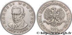 POLAND 20 Zlotych Marceli Novotko 1974 Varsovie