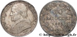 VATICANO Y ESTADOS PONTIFICIOS 20 Baiocchi Pie IX an XX 1865 Rome