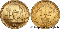 MONACO 1 Franc émission du Crédit Foncier de Monaco 1924 Poissy