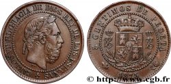 ESPAGNE 5 Centimos Charles VII (Charles de Bourbon, prétendant carliste) 1875 Oñate