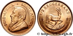 OR, PALLADIUM ET PLATINE INVESTISSEMENT 1/2 Oz - 1/2 Krugerrand Paul Kruger 1982 Prétoria