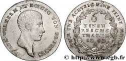 ALLEMAGNE - ROYAUME DE PRUSSE - FRÉDÉRIC-GUILLAUME III 1/6 Thaler 1813 Berlin
