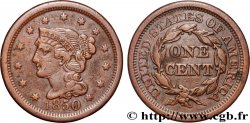 ÉTATS-UNIS D AMÉRIQUE 1 Cent Liberté “Braided Hair” 1850 Philadelphie