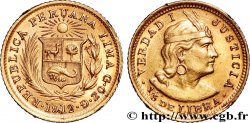 PÉROU 1/5 Libra 1912 Lima