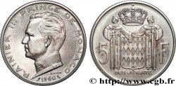MONACO Essai de 5 Francs en argent Rainier III 1960 Paris
