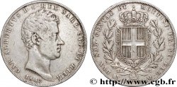 ITALIE - ROYAUME DE SARDAIGNE 5 Lire Charles-Albert 1843 Gênes