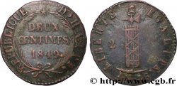 HAITI 2 Centimes faisceau, an 46 1849