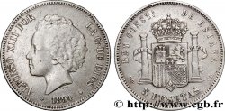ESPAGNE 5 Pesetas Alphonse XIII 2e type 1894 Madrid