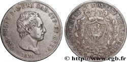 ITALIE - ROYAUME DE SARDAIGNE 5 Lire Charles-Félix 1826 Gênes