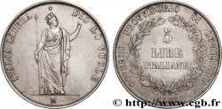 ITALIE - LOMBARDIE 5 Lire Gouvernement provisoire de Lombardie 1848 Milan
