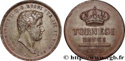 ITALIE - ROYAUME DES DEUX-SICILES - FERDINAND II 10 Tornesi, second portrait 1839