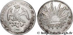 MEXIKO 8 Reales Aigle / bonnet phrygien sur soleil 1891 Mexico fVZ