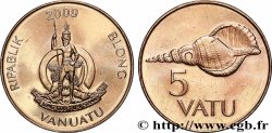VANUATU 5 Vatu emblème national / coquillage 2009 Canberra