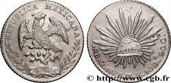 MEXIQUE 8 Reales Aigle / bonnet phrygien sur soleil 1883 Mexico - M°