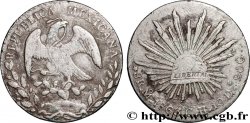 MEXIQUE 8 Reales avec contremarques 1863 Mexico