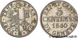 SWITZERLAND - REPUBLIC OF GENEVA 5 Centimes 1840