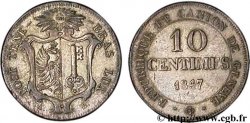 SVIZZERA - REPUBBLICA DE GINEVRA 10 Centimes - Canton de Genève 1847