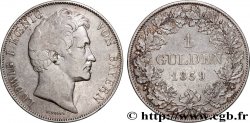 ALLEMAGNE - ROYAUME DE BAVIÈRE - LOUIS Ier 1 Gulden 1839 Münich