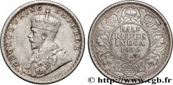 BRITISH INDIA 1/2 Roupie Georges V 1936 Bombay