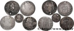 LOTS Lot de 5 pièces (4 x 2 reales + 1/2 Real) Années diverses Atelier Divers