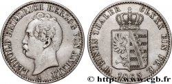 ALEMANIA - ANHALT 1/6 Thaler Léopold IV Frédéric duc de Anhalt 1865
