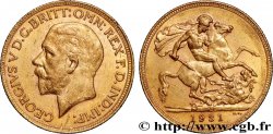 OR, PALLADIUM ET PLATINE INVESTISSEMENT 1 Souverain Georges V 1931 Afrique du Sud