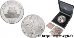 CHINE 50 Yuan Proof Panda (5 oz argent) 2021