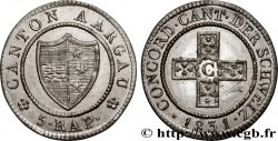 SUISSE - CANTON D ARGOVIE 1/2 Batzen 1831