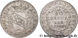 SUISSE - CANTON DE BERNE 20 Kreuzer canton de Berne ours 1756