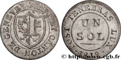 SUISSE - RÉPUBLIQUE DE GENÈVE 1 Sol 1819