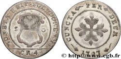 SUISSE - CONFÉDÉRATION HELVÉTIQUE - CANTON DE SOLEURE 1 Batzen (4 Kreuzer) 1797